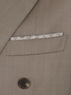 Online Brioni and brown silk pocket square Beige