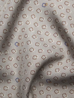 Online Brioni and brown silk pocket square Beige