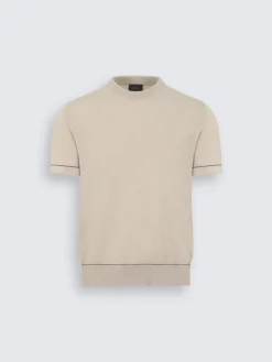 Discount Brioni Beige and white cotton and calf leather braided belt