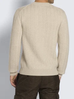 Discount Brioni cashmere and vicuña sweater Beige