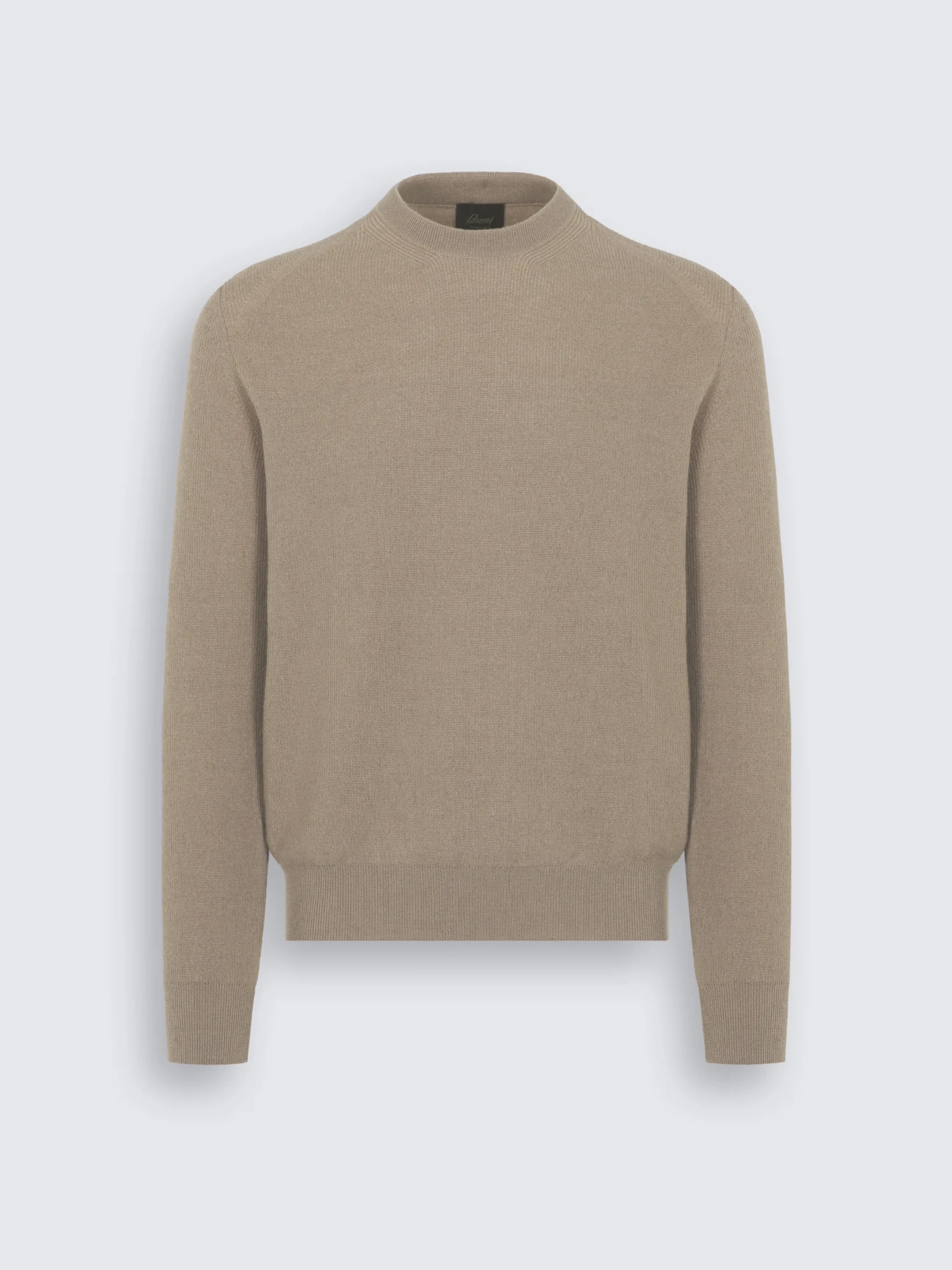 Online Brioni Beige cashmere and wool crewneck sweater