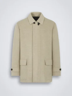 Discount Brioni cashmere double-splittable field jacket Beige