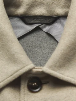 Best Brioni cashmere double-splittable shirt collar blouson Beige