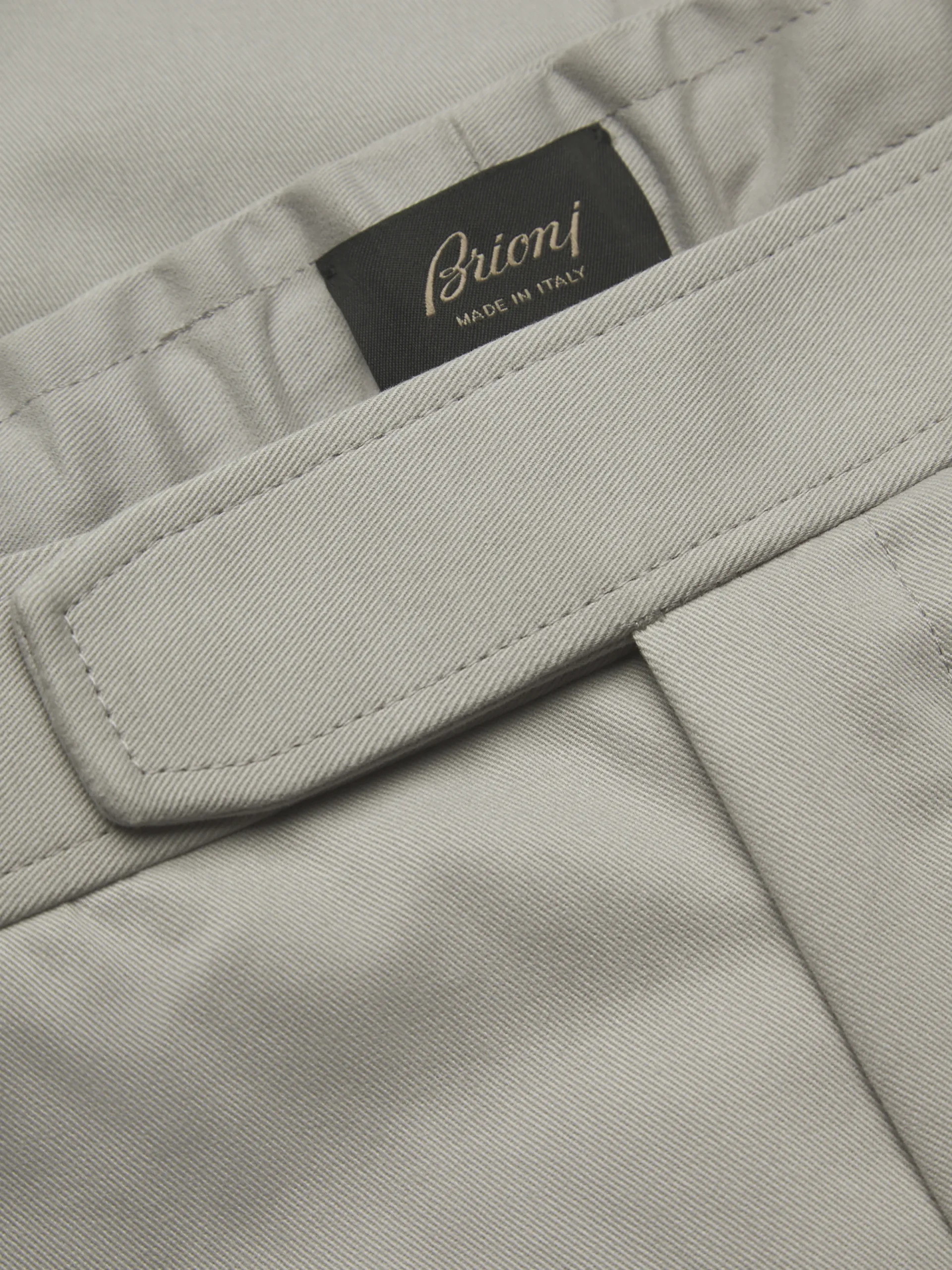 Hot Brioni cotton and cashmere Melbourne trousers Beige