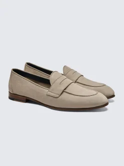 Hot Brioni nubuck Appia penny loafers Beige
