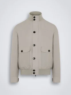 Clearance Brioni Performa silk 75 Blouson Beige