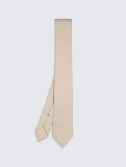 Hot Brioni Beige silk cady tie