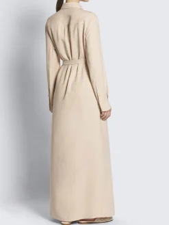 Online Brioni Beige silk cady workwear shirt dress