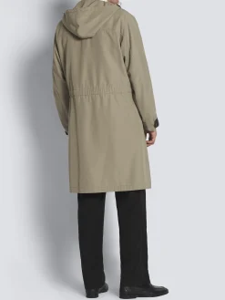 Clearance Brioni silk gabardine hooded parka Beige