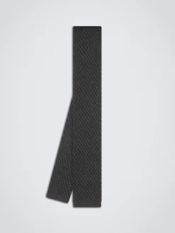 Discount Brioni and charcoal tricot tie Black