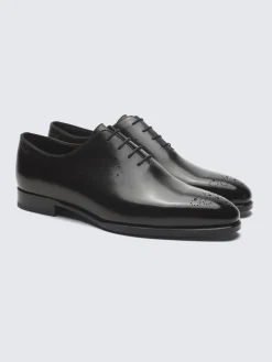 New Brioni calf leather Elysium oxford shoes Black