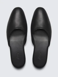 Best Brioni calfskin mules Black