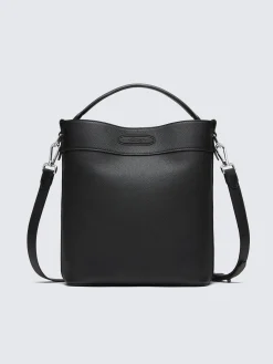 Hot Brioni calfskin top handle bag Black