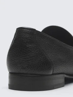 Online Brioni deerskin leather Appia penny loafer Black