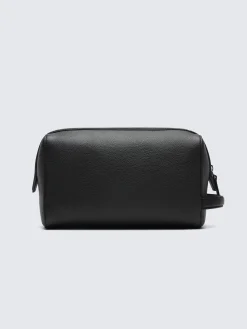 Outlet Brioni grained leather beauty case Black