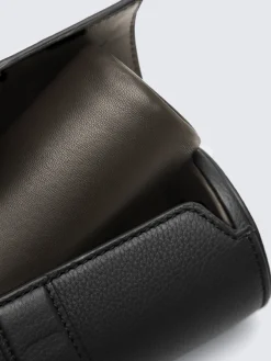 Sale Brioni grained leather watch case Black
