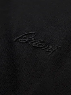 Discount Brioni logo cotton T-shirt Black