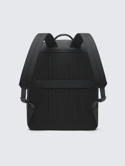 Online Brioni nylon and grained leather backpack Black
