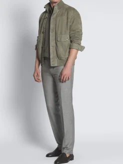 Outlet Brioni Black suede Monti blazer