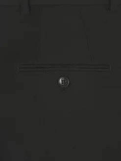 Best Brioni wool and silk satin flare trousers Black