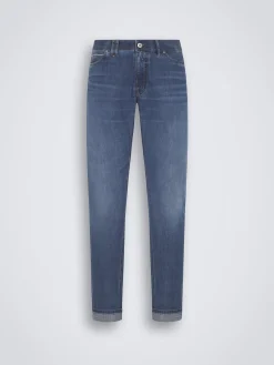 Sale Brioni Blue cotton selvedge denim Meribel jeans Denim blue