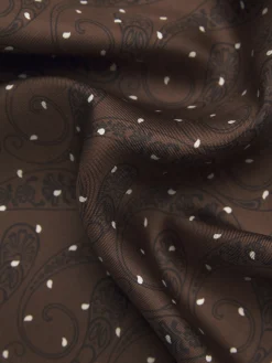 Clearance Brioni and navy blue silk pocket square Brown