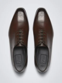 Sale Brioni calf leather Elysium oxford shoes Brown