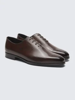 Sale Brioni calf leather Elysium oxford shoes Brown