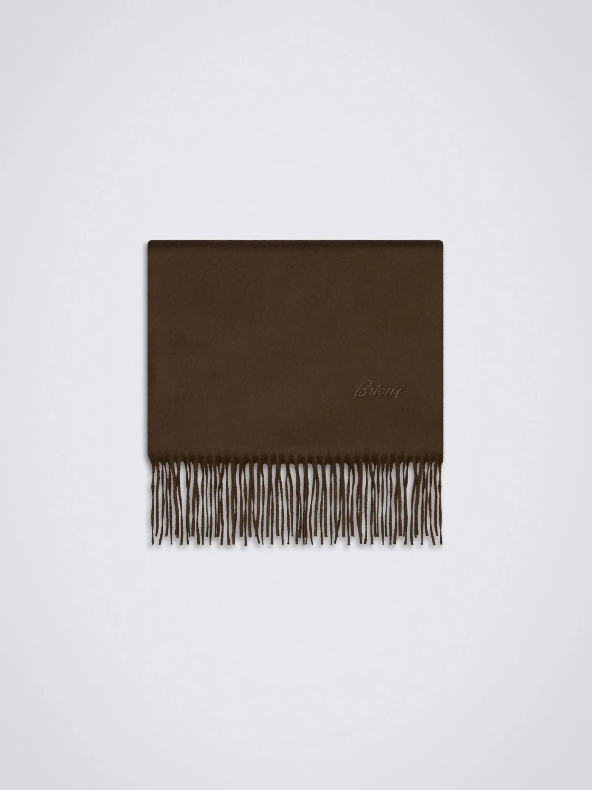 Best Brioni cashmere scarf Brown