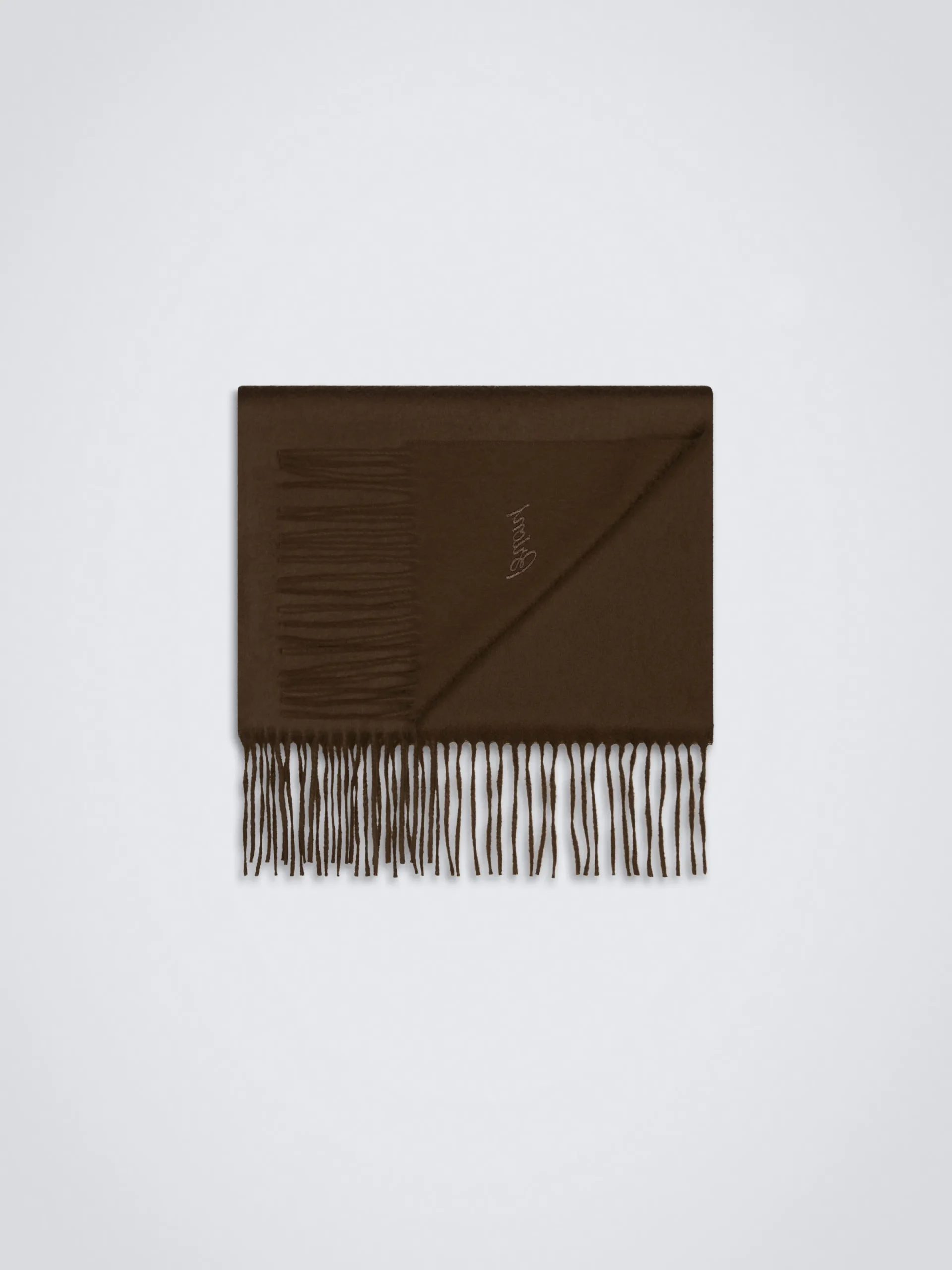 Best Brioni cashmere scarf Brown