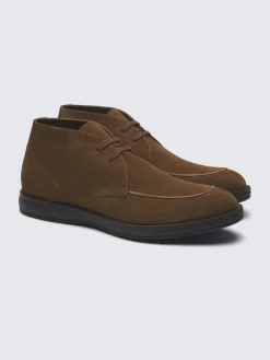Fashion Brioni suede Journey desert boots Brown