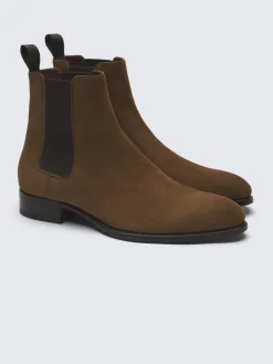 Sale Brioni suede Milano chelsea boots Brown