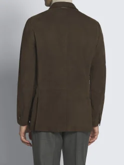 Hot Brioni suede Travel jacket Brown