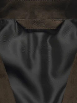 Hot Brioni suede Travel jacket Brown