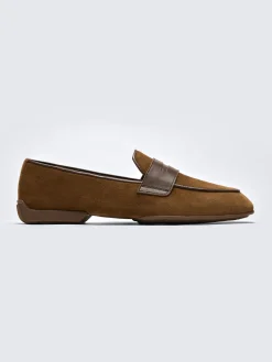 Best Brioni suede Monza driver loafers Burnt brown