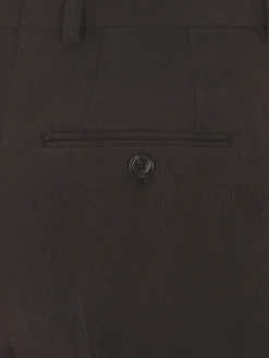 Discount Brioni silk cady flare trousers Dark brown