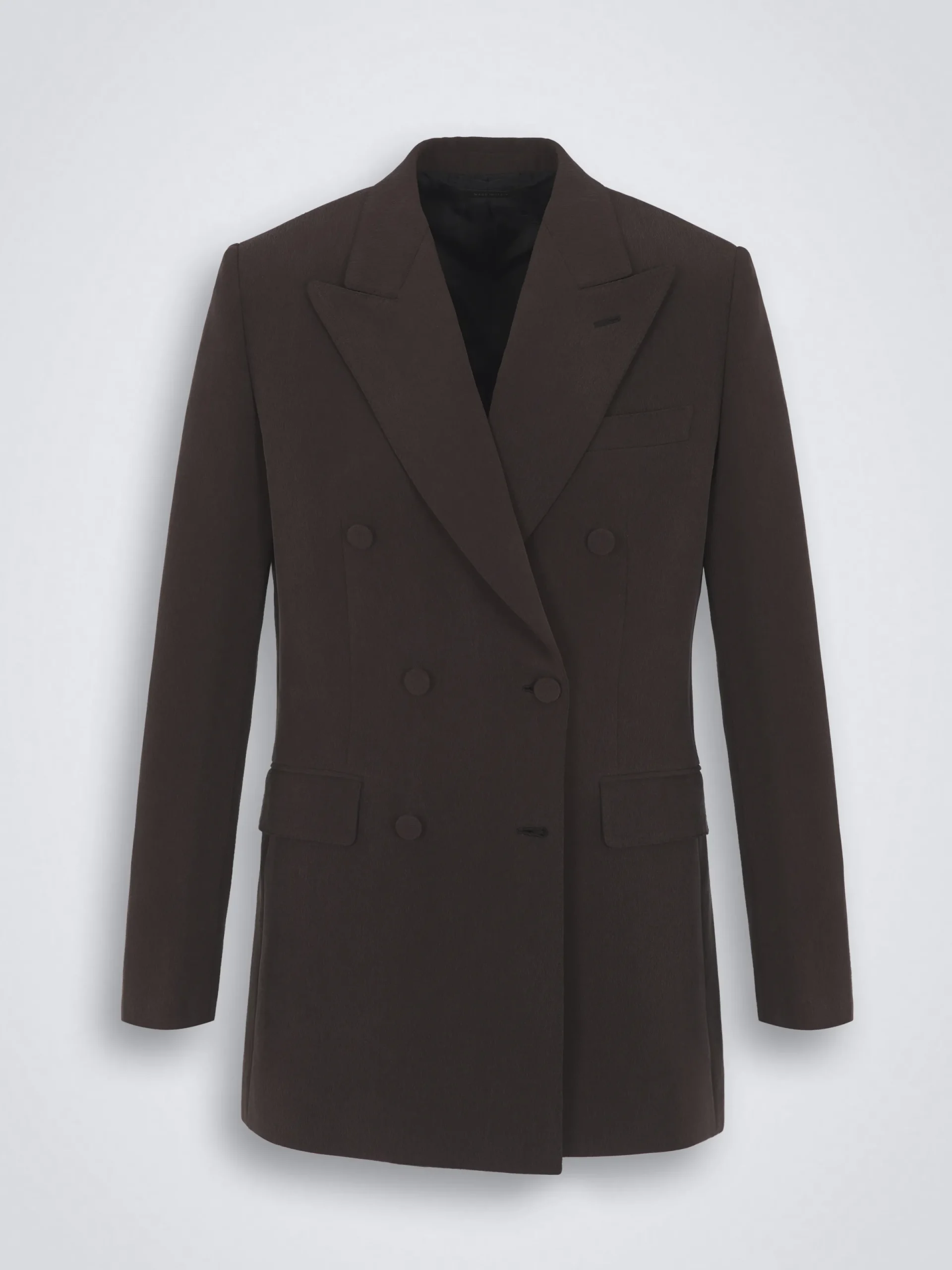 Outlet Brioni silk cady Virgilio jacket Dark brown