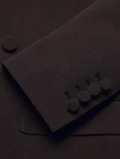 Outlet Brioni silk cady Virgilio jacket Dark brown