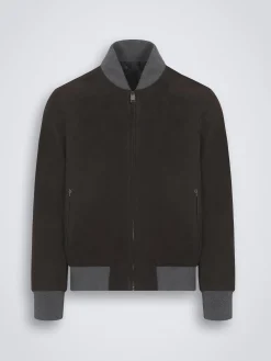 Sale Brioni suede blouson Dark brown