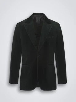 Hot Brioni cotton velvet Virgilio jacket Dark green