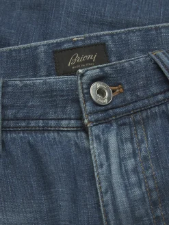 Fashion Brioni cotton Meribel selvedge jeans Denim blue