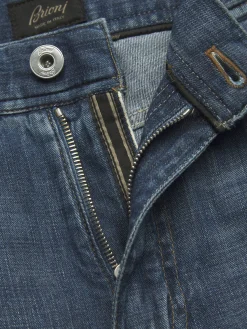 Fashion Brioni cotton Meribel selvedge jeans Denim blue