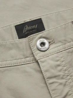 Sale Brioni Essential organic stretch cotton Meribel jeans Beige