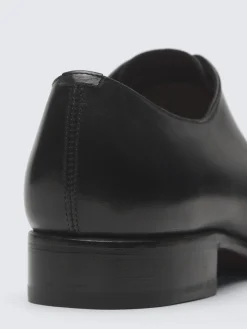 Hot Brioni Essential calf leather Milano oxford shoes Black