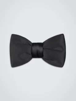 Hot Brioni Essential silk bow tie Black