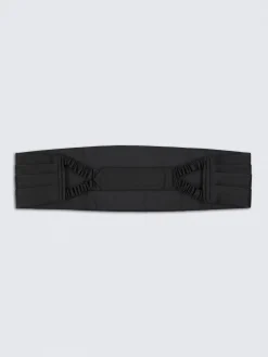 Hot Brioni Essential silk cummerbund Black