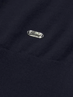 Best Brioni Essential cashmere and silk turtleneck sweater Midnight Blue