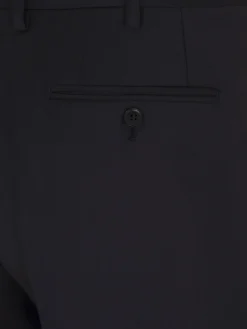 Outlet Brioni Essential midnight blue Super 130's wool Tigullio trousers