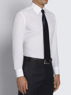 Outlet Brioni Essential midnight blue Super 130's wool Tigullio trousers