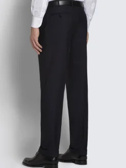 Discount Brioni Essential midnight blue Super 160's wool gabardine Brunico suit